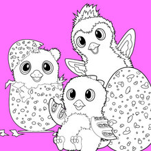 HATCHIMALS coloring pages