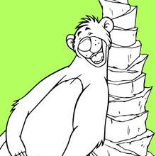 The Jungle Book - Baloo coloring page