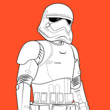 First Order Stormtrooper coloring page