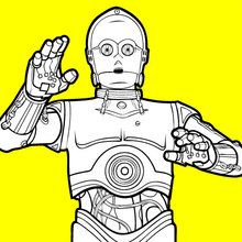 C-3PO coloring page