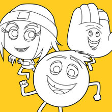 Gene, Jailbreak and Hi-5 coloring page