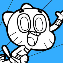 Gumball Watterson coloring page