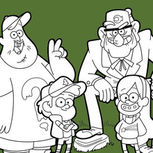 Welcome to Gravity Falls coloring page