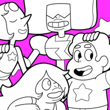 Steven and the Crystal Gems coloring page