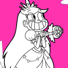 Princess Star Butterfly coloring page