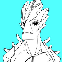 Groot-Guardians of the Galaxy coloring page