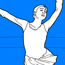 Figure Skater coloring page