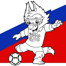 2018 Coupe de monde 2 coloring page