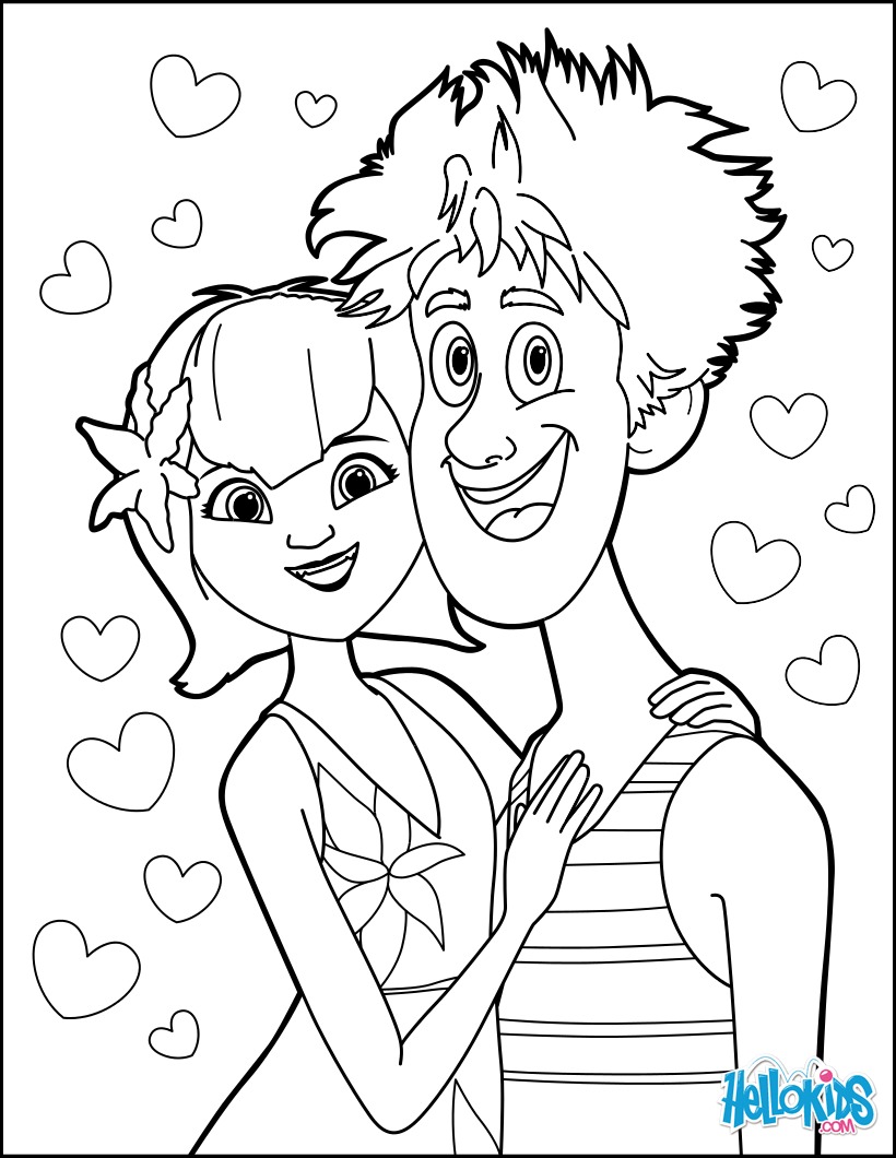 Hotel transylvania 3 2 coloring pages 