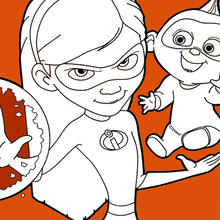 Incredibles 2 coloring page