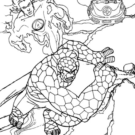 Fantastic four : Coloring pages, Videos for kids, Reading & Learning ...