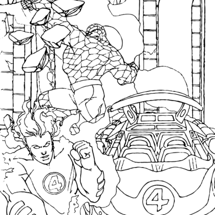 Fantastic four : Coloring pages, Videos for kids, Reading & Learning ...