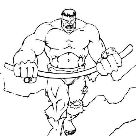 THE INCREDIBLE HULK coloring pages - 60 free superheroes coloring sheets