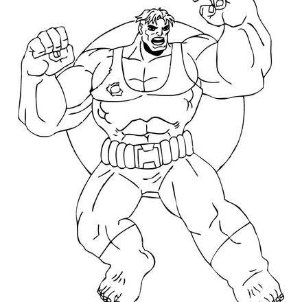 THE INCREDIBLE HULK coloring pages - 60 free superheroes coloring sheets