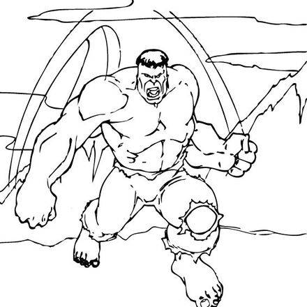 THE INCREDIBLE HULK coloring pages - 60 free superheroes coloring sheets