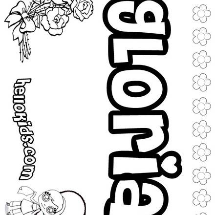Gloria : Coloring pages, Kids Crafts and Activities, Drawing for Kids ...