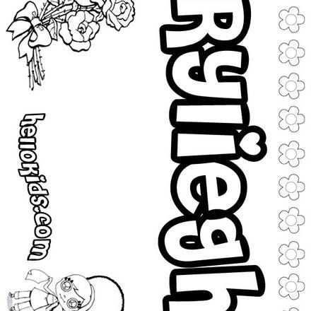 R names for girls coloring posters - 0 printables to create your name ...