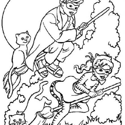 Witch activities, games and coloring pages for kids (page 3)