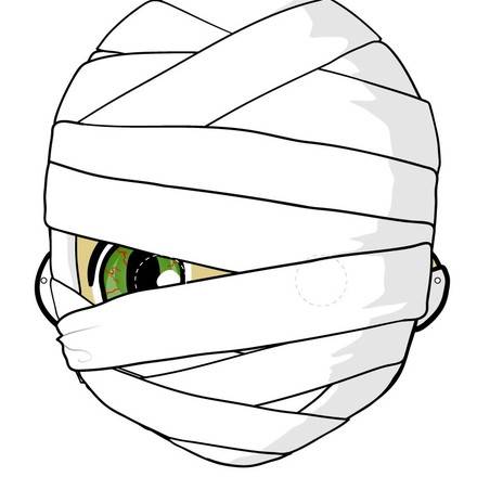 Printable Halloween masks - Halloween monster masks for kids