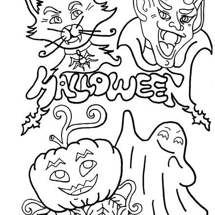 HALLOWEEN MONSTERS coloring pages - 51 creatures to color for Halloween