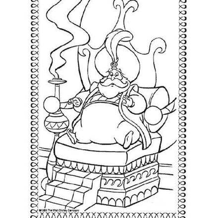 Aladdin coloring pages - 49 free Disney printables for kids to color online