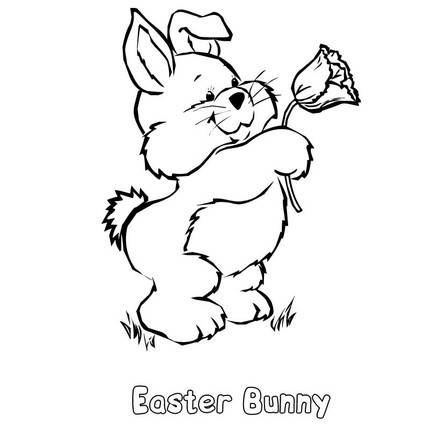 EASTER BUNNY coloring pages - 37 online bunnies coloring printables for ...