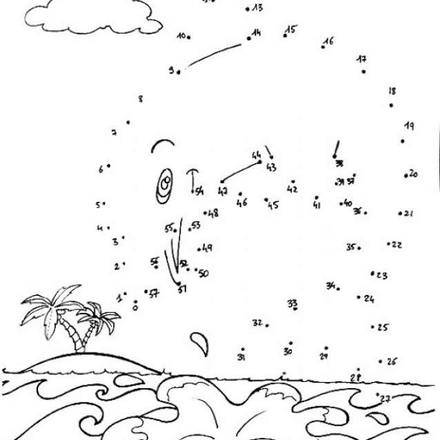 SEA LIFE dot to dot - 7 free dot to dot printable worksheets for kids