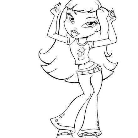 BRATZ coloring pages - 18 online toy dolls printables for girls