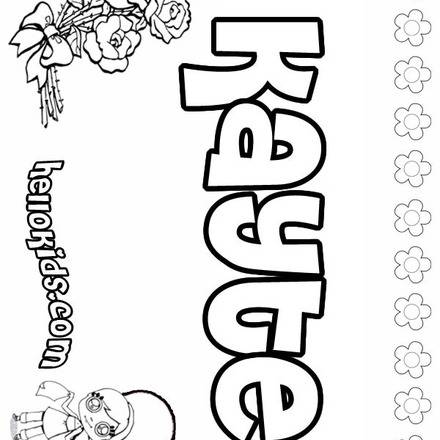 K names for girls coloring posters - 0 printables to create your name ...
