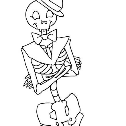 Skeleton Coloring Pages - 14 Printables To Color Online For Halloween