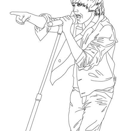 JUSTIN BIEBER coloring pages - Coloring pages - Printable Coloring