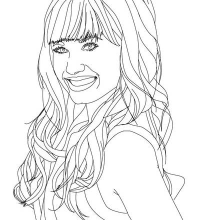 DEMI LOVATO coloring pages - Coloring pages - Printable Coloring Pages