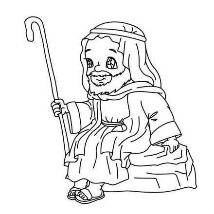 Child Jesus - coloring pages, stories, illustrations and games for kids