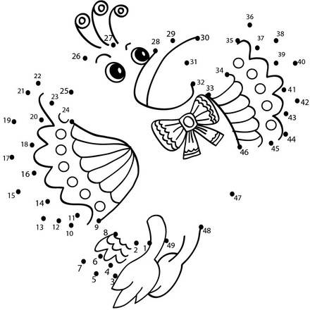 Connect the dots coloring pages - Hellokids.com