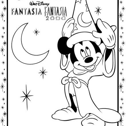 FANTASIA coloring pages - 6 free Disney printables for kids to color online