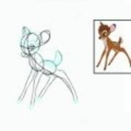 How to Draw BAMBI DISNEY - easy step by step drawing tips for kids