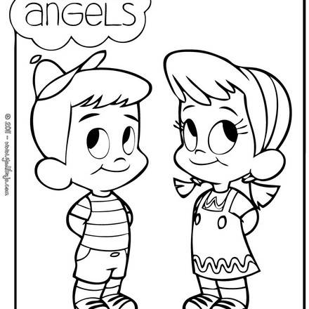 LITTLE ANGELS coloring pages - 2 printables of your favorite TV characters