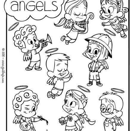 LITTLE ANGELS coloring pages - 2 printables of your favorite TV characters