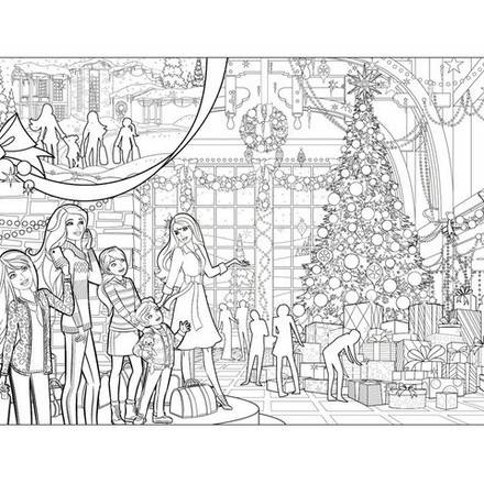BARBIE in a PERFECT CHRISTMAS coloring pages - 16 online Mattel dolls
