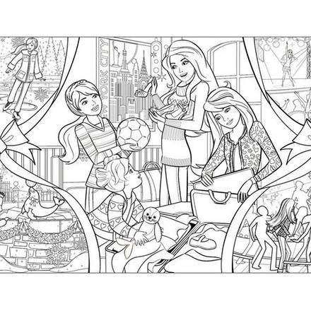 BARBIE in a PERFECT CHRISTMAS coloring pages - 16 online Mattel dolls ...