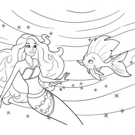BARBIE in A MERMAID TALE coloring pages - 61 online Mattel dolls ...