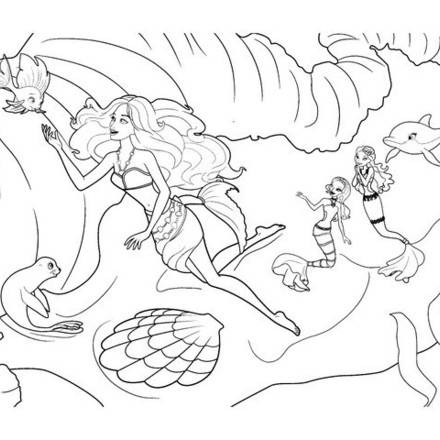 BARBIE in A MERMAID TALE coloring pages - 61 online Mattel dolls ...