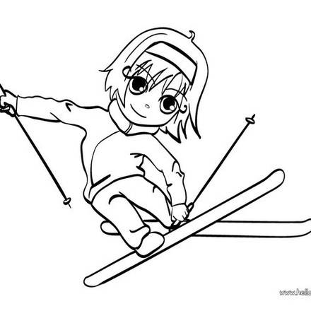 WINTER SPORT coloring pages - Coloring pages - Printable Coloring Pages