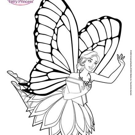 BARBIE MARIPOSA coloring pages - 20 online Mattel dolls printables for ...