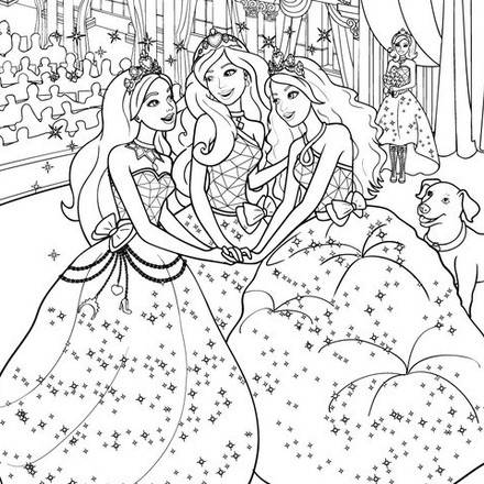 Barbie THE PRINCESS CHARM SCHOOL coloring pages - Online printables for ...