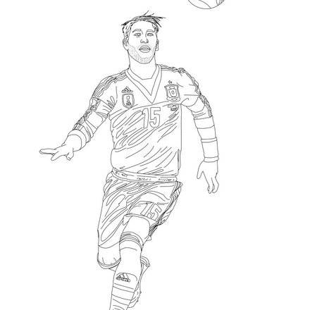 Sergio Ramos Coloring Pages Coloring - Sergio Ramos Coloring Page Vbg 