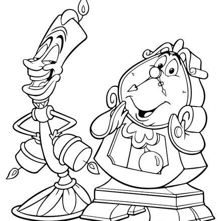 Beauty and the Beast coloring pages - 19 free Disney printables for ...