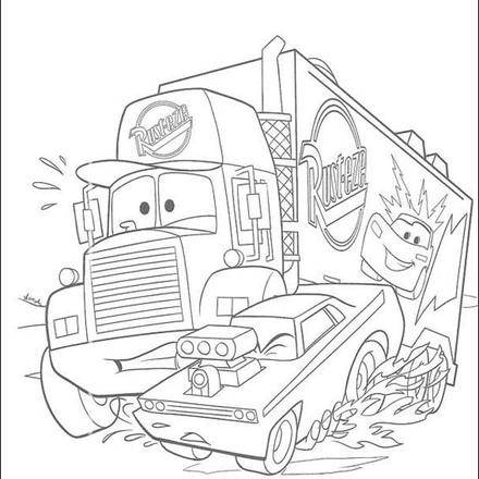 Cars coloring pages - 52 free Disney printables for kids to color online