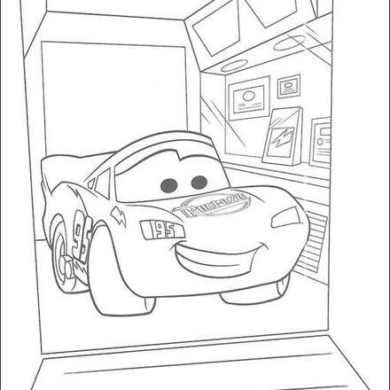 coloring lizzie pages cars