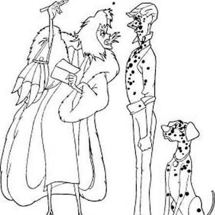 Cruella Deville Coloring Pages